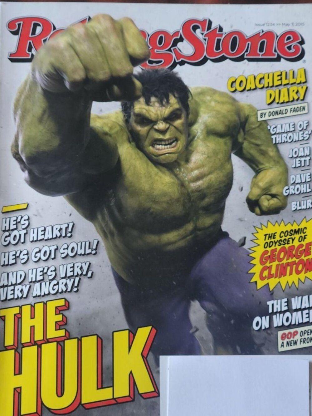 Rolling Stone Magazine - Issue #1234 /May 7, 2015 - The Hulk/Mark Ruffalo